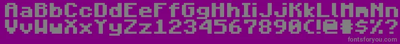 MojangBold Font – Gray Fonts on Purple Background