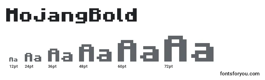 MojangBold Font Sizes