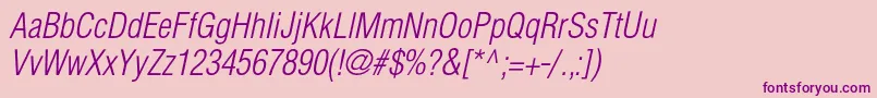 fuente HelioscondlightItalic – Fuentes Moradas Sobre Fondo Rosa