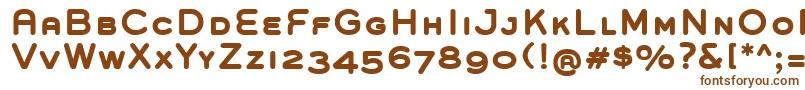 GroverCapsBold-fontti – ruskeat fontit