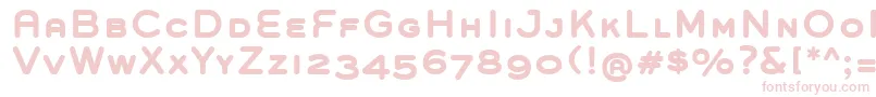 GroverCapsBold Font – Pink Fonts on White Background