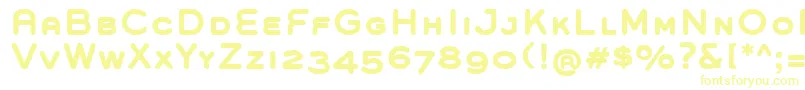 Шрифт GroverCapsBold – жёлтые шрифты