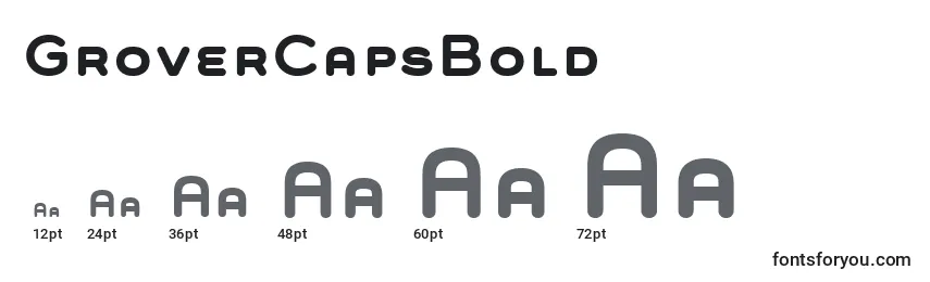 GroverCapsBold Font Sizes