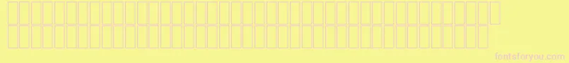 Шрифт FsModern1 – розовые шрифты на жёлтом фоне