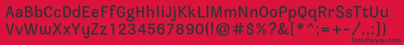 Jesterdaydemo Font – Black Fonts on Red Background