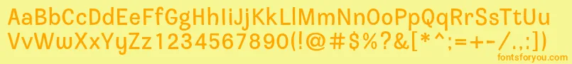 Jesterdaydemo Font – Orange Fonts on Yellow Background