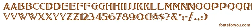 Tucsonone Font – Brown Fonts on White Background