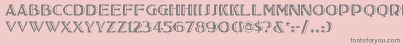 Tucsonone Font – Gray Fonts on Pink Background