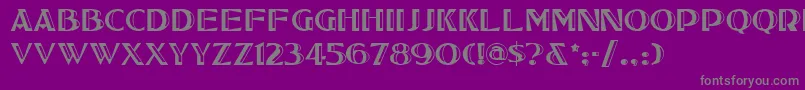 Weitere Informationen zur Tucsonone-Schriftart Tucsonone-Schriftart – Graue Schriften auf violettem Hintergrund