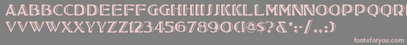 Tucsonone Font – Pink Fonts on Gray Background