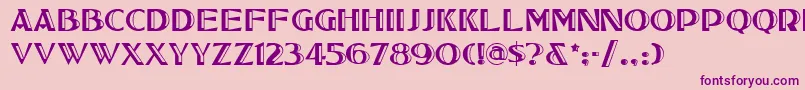 Tucsonone Font – Purple Fonts on Pink Background