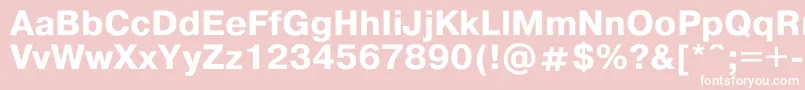 Pragmat1 Font – White Fonts on Pink Background