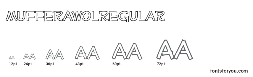 Размеры шрифта MufferawolRegular