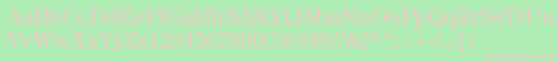 ItcCenturyLtBook Font – Pink Fonts on Green Background