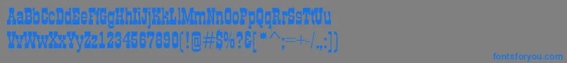 GildiaRegular Font – Blue Fonts on Gray Background