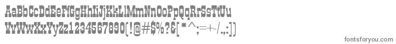 フォントGildiaRegular – 白い背景に灰色の文字