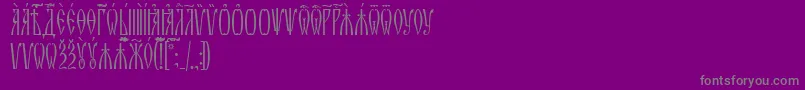 ZlatoustIeucs Font – Gray Fonts on Purple Background