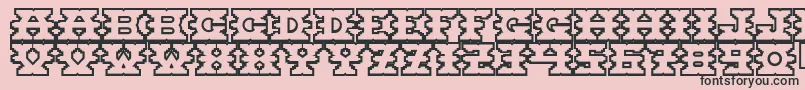 Montezuma Font – Black Fonts on Pink Background
