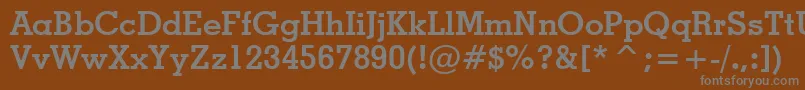 GeometricSlabserif703BoldBt Font – Gray Fonts on Brown Background