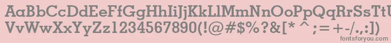 GeometricSlabserif703BoldBt Font – Gray Fonts on Pink Background