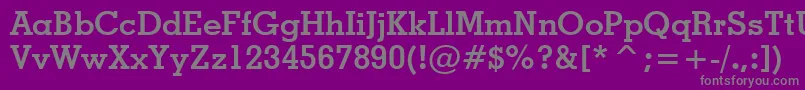 fuente GeometricSlabserif703BoldBt – Fuentes Grises Sobre Fondo Morado