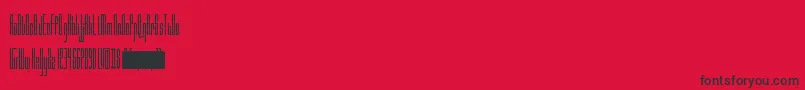 Valdero Font – Black Fonts on Red Background