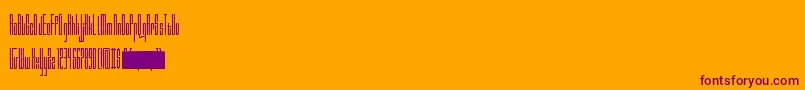 Valdero Font – Purple Fonts on Orange Background