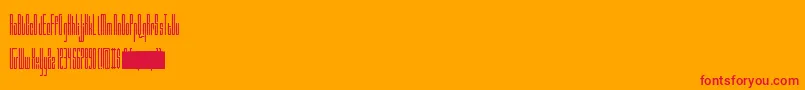 Valdero Font – Red Fonts on Orange Background
