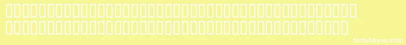Fonte BdBardust – fontes brancas em um fundo amarelo