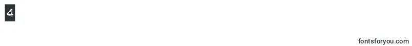 フォントPunchLabel – フォント数字4