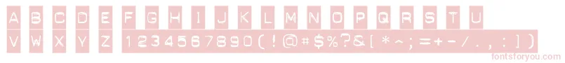 PunchLabel Font – Pink Fonts on White Background