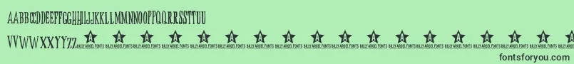 ButoxTrial Font – Black Fonts on Green Background