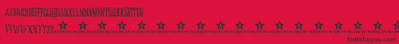 ButoxTrial Font – Black Fonts on Red Background