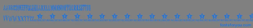 ButoxTrial Font – Blue Fonts on Gray Background