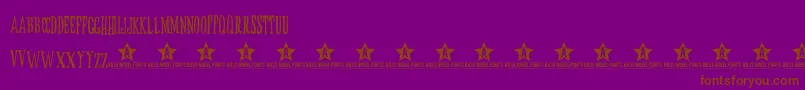 ButoxTrial Font – Brown Fonts on Purple Background