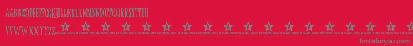 ButoxTrial Font – Gray Fonts on Red Background