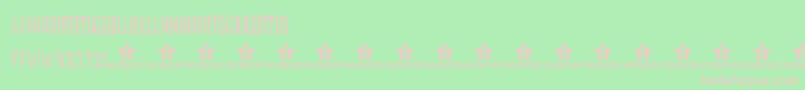 フォントButoxTrial – 緑の背景にピンクのフォント