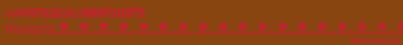 ButoxTrial Font – Red Fonts on Brown Background