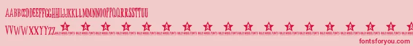 ButoxTrial Font – Red Fonts on Pink Background