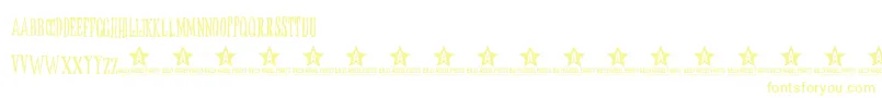 ButoxTrial Font – Yellow Fonts on White Background