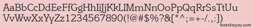 EnsembleSsi Font – Black Fonts on Pink Background