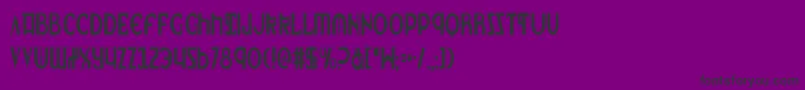 Lionv2c Font – Black Fonts on Purple Background