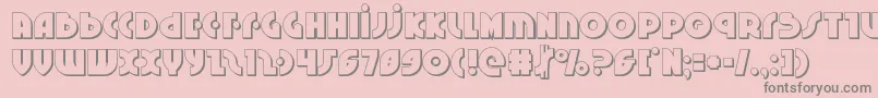 Neuralnomicon3D Font – Gray Fonts on Pink Background