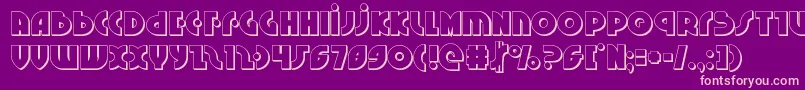 fuente Neuralnomicon3D – Fuentes Rosadas Sobre Fondo Morado
