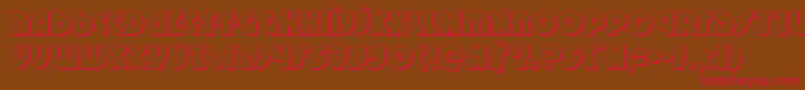 Neuralnomicon3D Font – Red Fonts on Brown Background