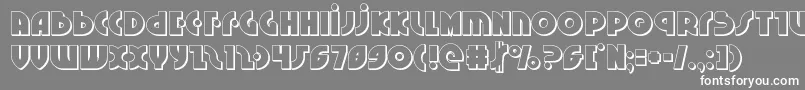 Neuralnomicon3D Font – White Fonts on Gray Background
