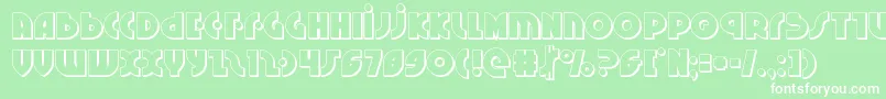 Neuralnomicon3D Font – White Fonts on Green Background