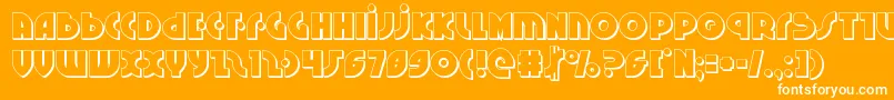 Neuralnomicon3D Font – White Fonts on Orange Background