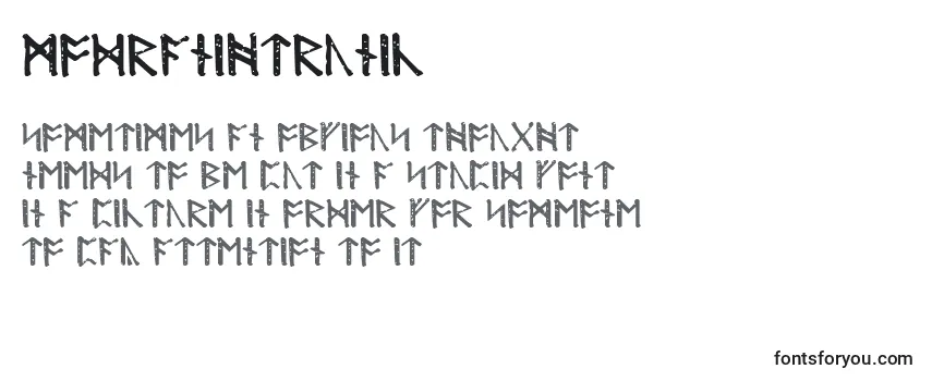 Modranihtrunic Font