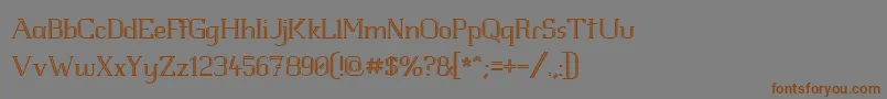 Whitlfev Font – Brown Fonts on Gray Background